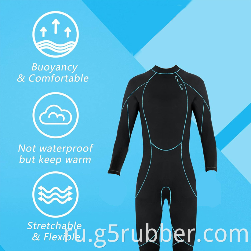 Youth Wetsuit 3mm Full Suit Neoprene Swimming Suit Long Sleeve Diving Suit